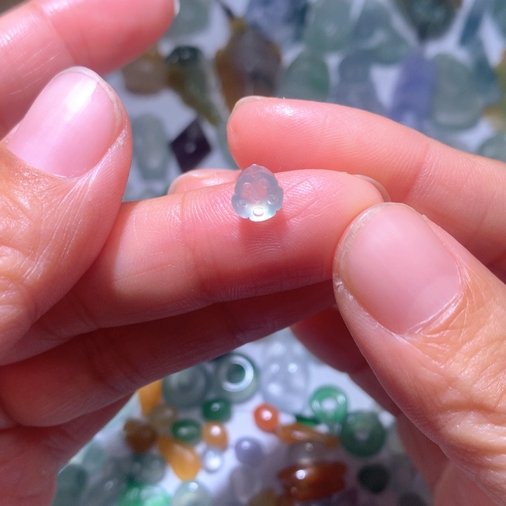 定制翡翠未镶嵌高冰莲蓬