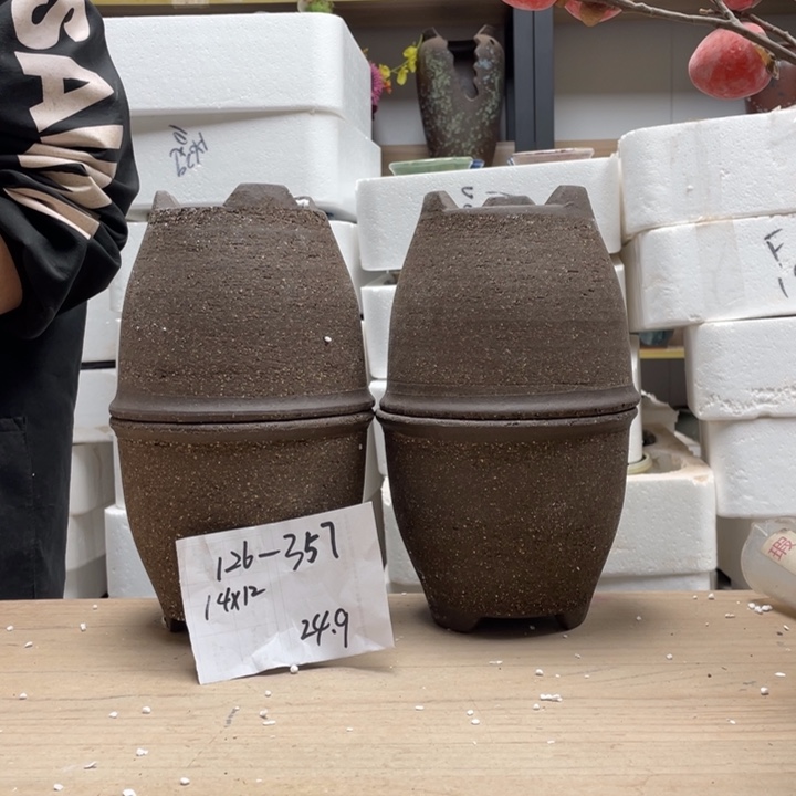 粗陶多肉花盆微瑕357