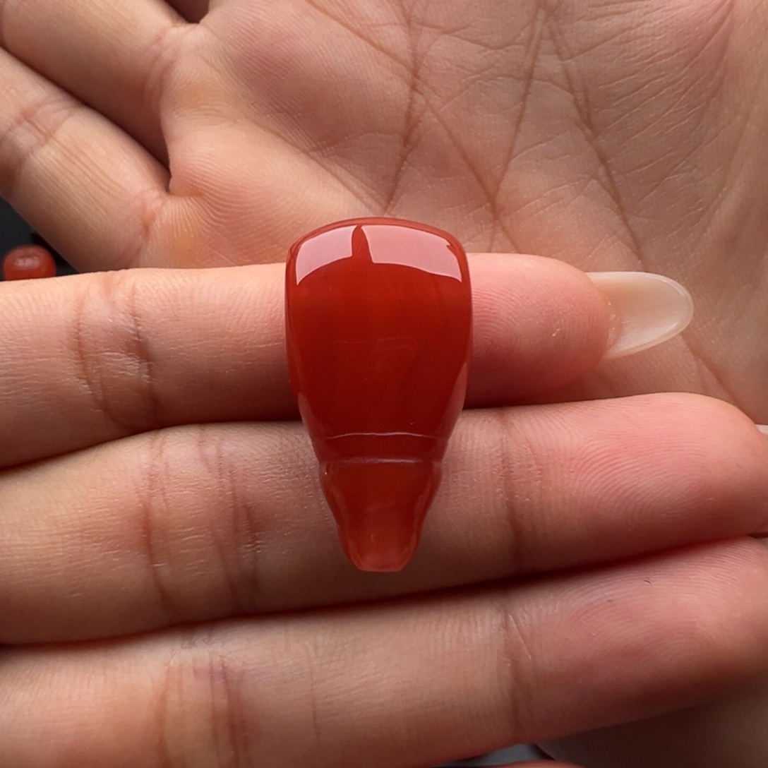 南红玛瑙未镶嵌三通14