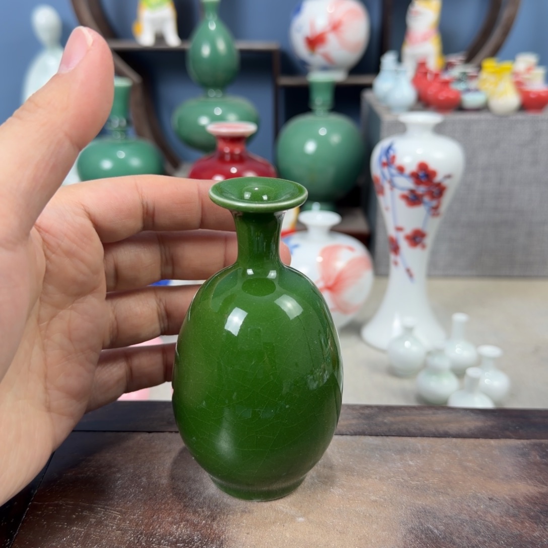 陶瓷手工小花器摆件