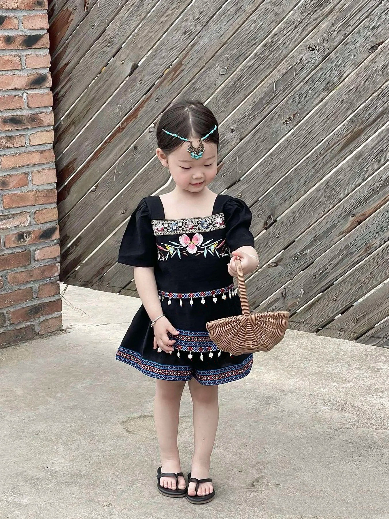 （傣族）裙裤套装女宝