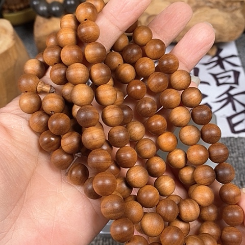 檀香木手串/手链老山檀香黑肉横纹1.0/108沉水