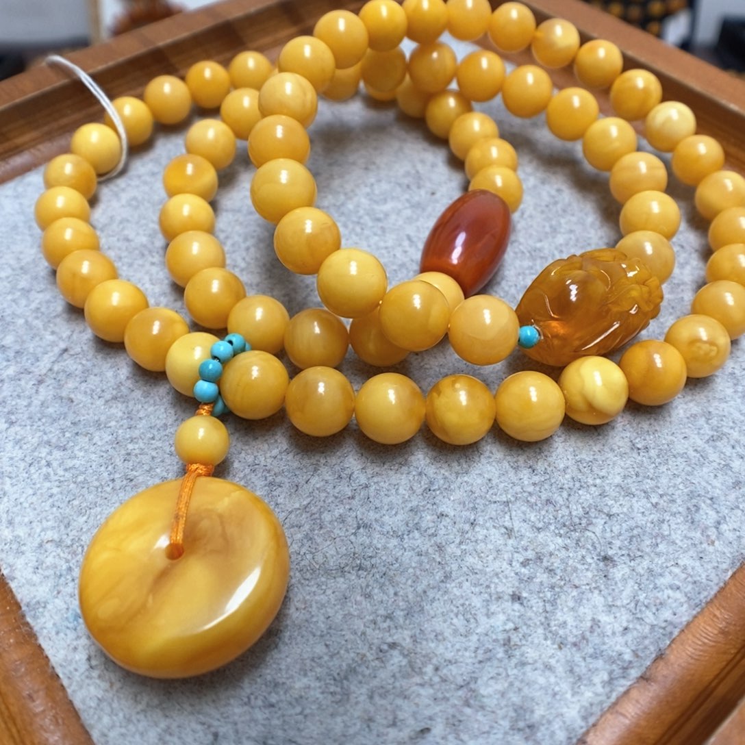 蜜蜡手串未镶嵌蜜蜡