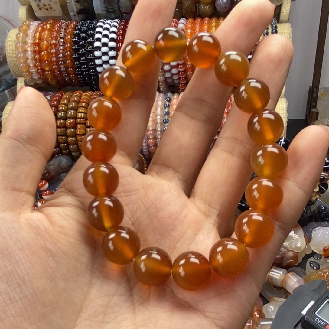 小***默玛瑙/玉髓手链未镶嵌