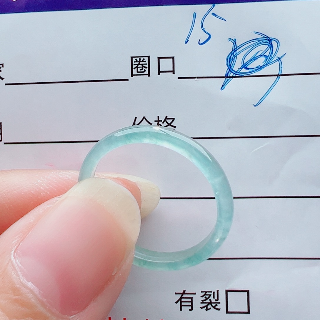 未镶嵌戒指翡翠戒圈