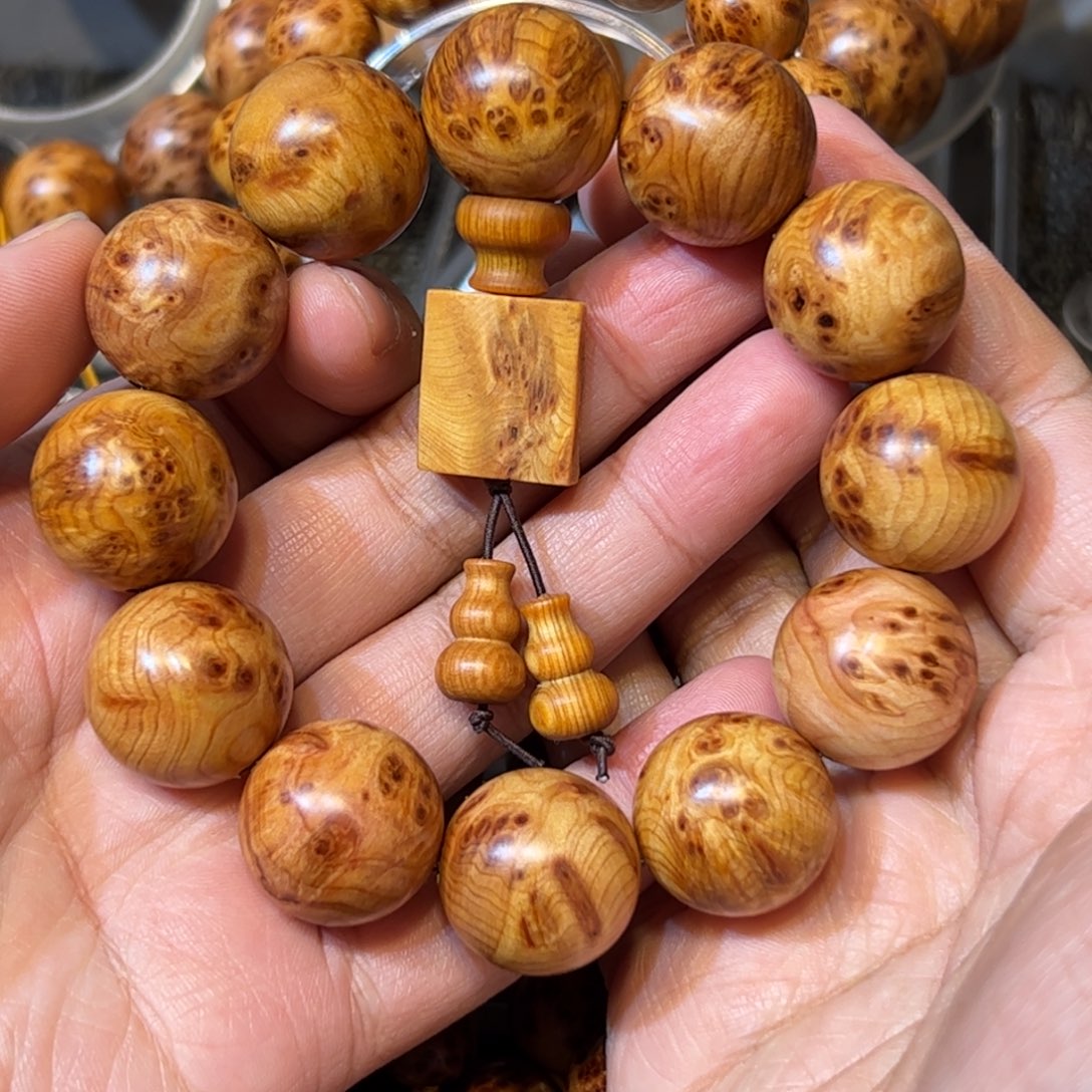 柏木（崖柏）手串/手链2.0黄金底入门级瘤疤手串