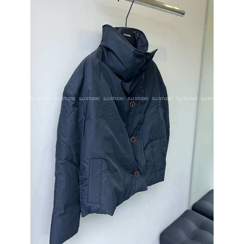 【娇娇私服订制】秋冬新款休闲立领排扣羽绒服92532#