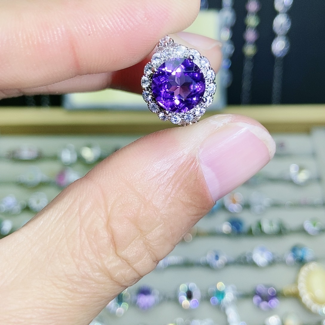 【闪购商品】未镶嵌戒指紫晶