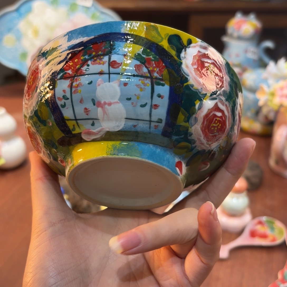 景德镇手绘高温釉下彩陶瓷茶具