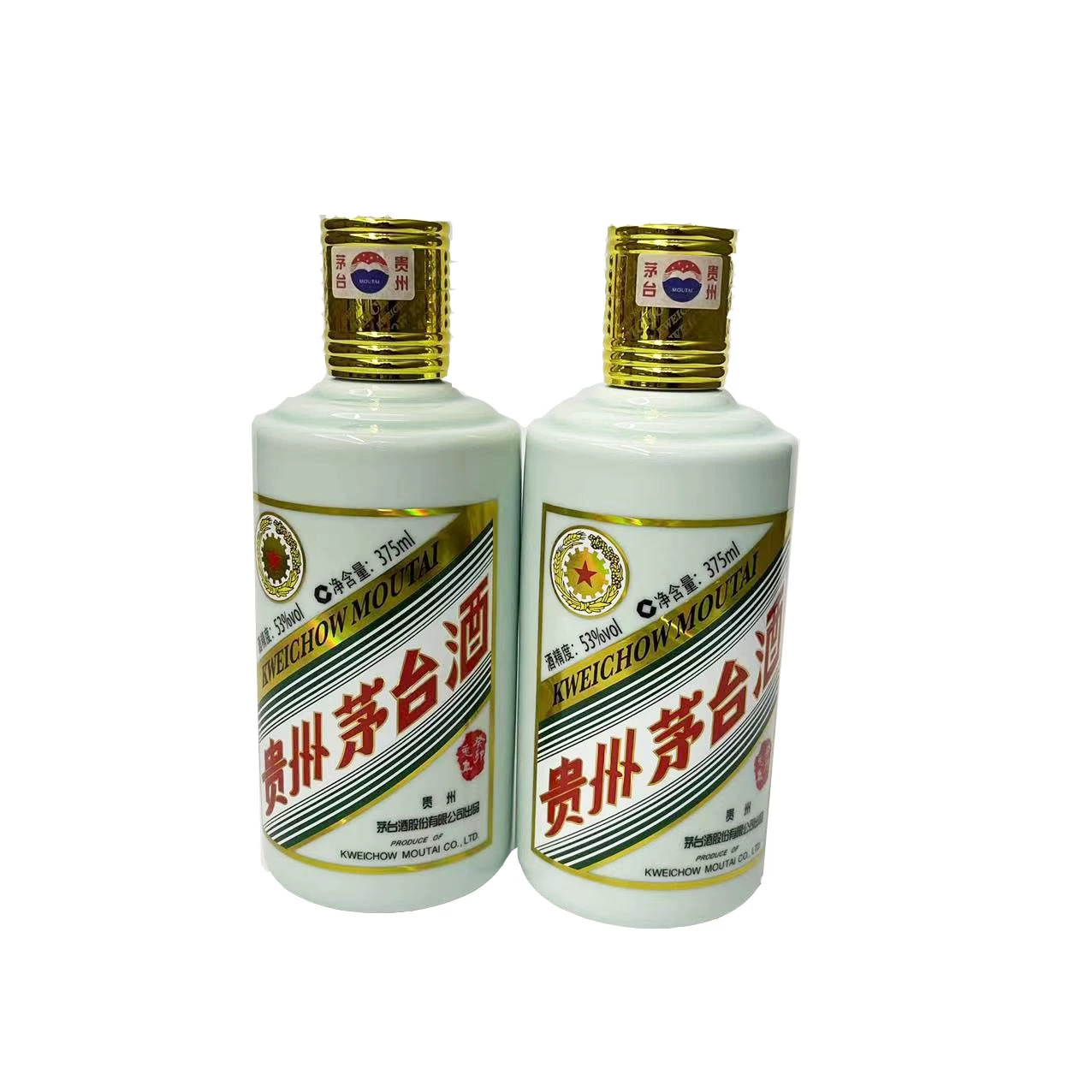 KWEICHOW MOUTAI/贵州茅台凯年兔年生肖礼盒53度375ml*2瓶 53%Vol