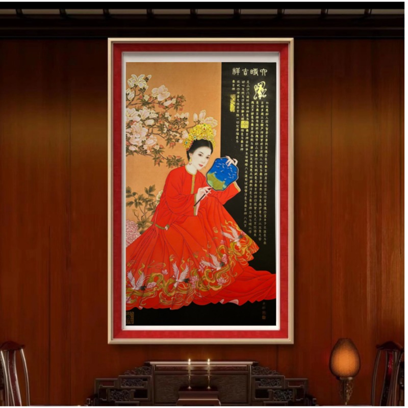 《六时吉祥》敦煌画派井灏先生作品