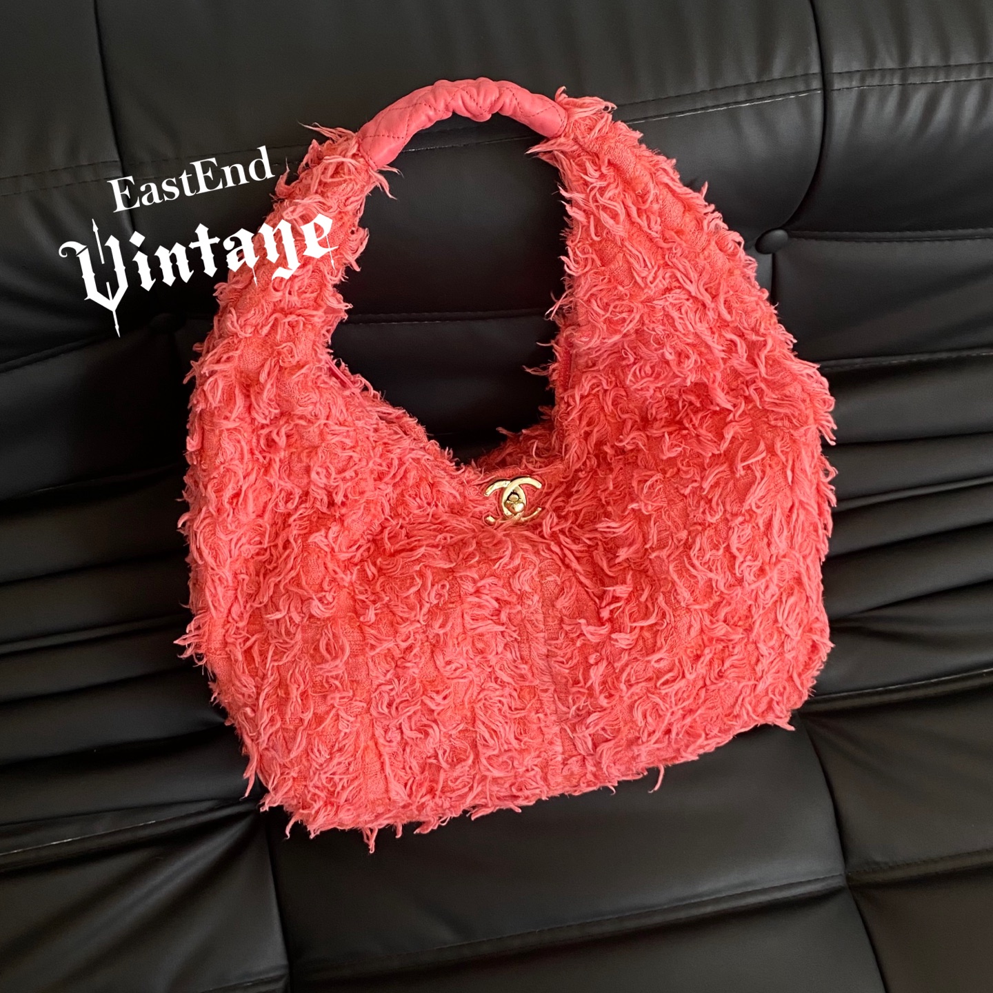95新 Chanel/香奈儿 東区-21C桃粉色Hobo/78778