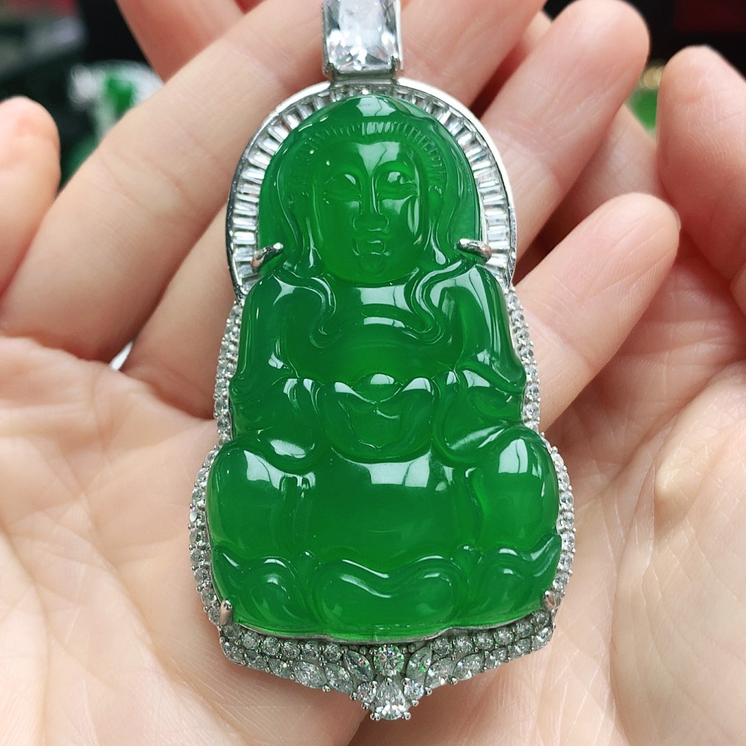 玛瑙/玉髓吊坠银S925镶嵌顺**利