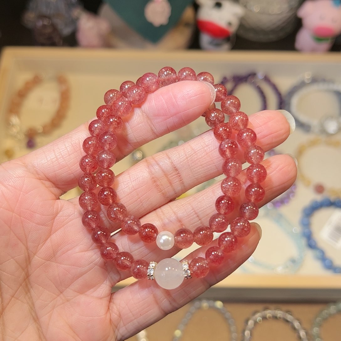 水晶手链未镶嵌草莓