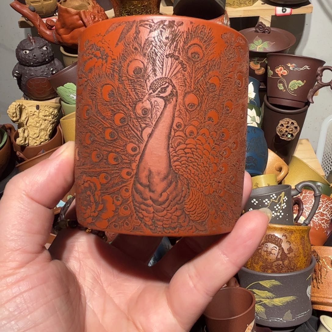 紫砂茶杯宜兴紫砂主人杯