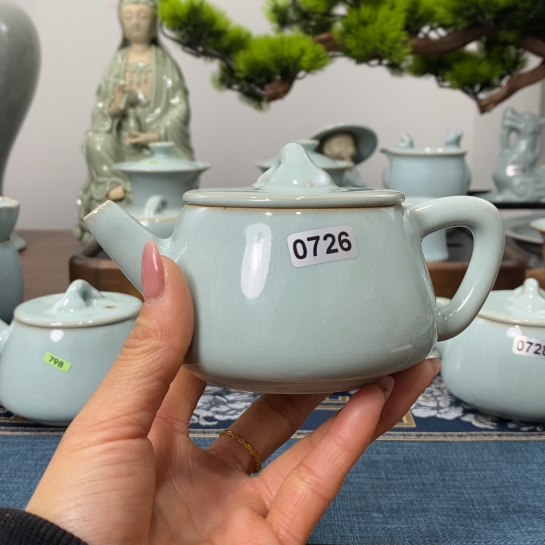 小**人0726微瑕天青色石瓢无礼盒