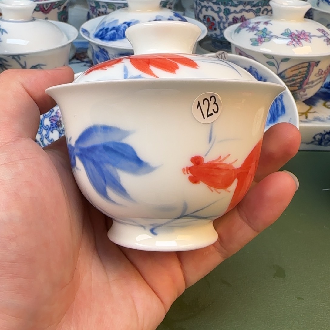 彦祖纯手工手绘茶具123