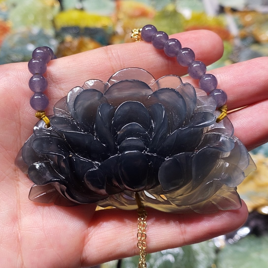 未镶嵌岫玉毛衣链