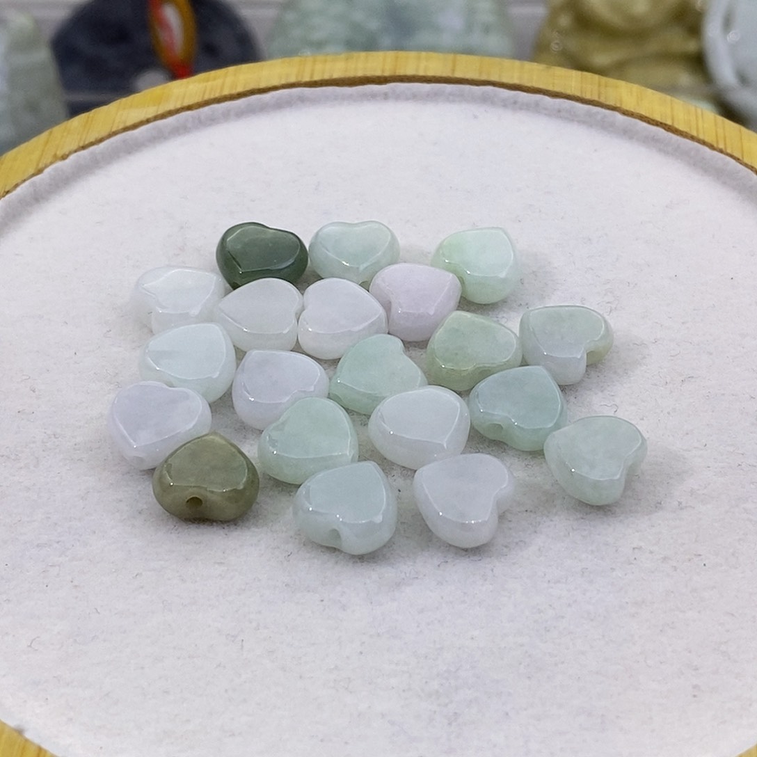 散珠翡翠天然缅甸翡翠A货 一碟