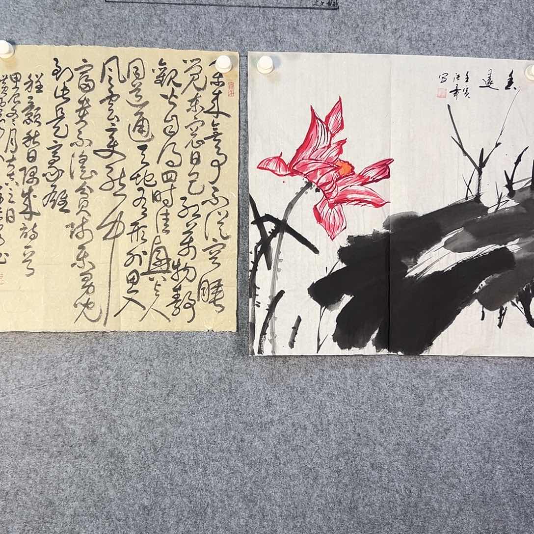 国画060 花鸟和花的颜色一样是我