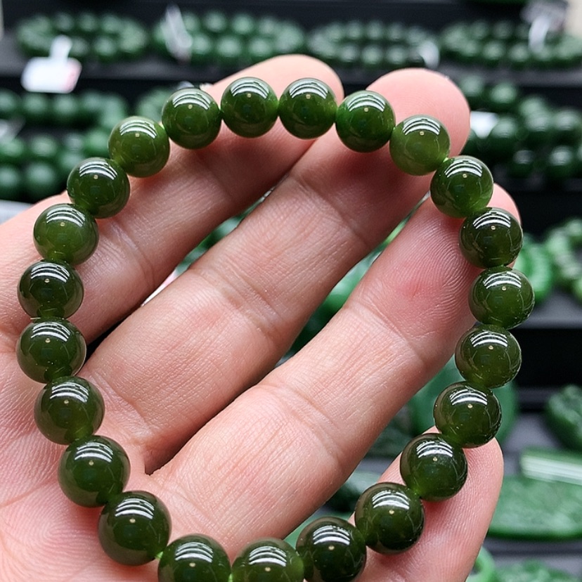 【闪购商品】未镶嵌和田玉（碧玉）手链