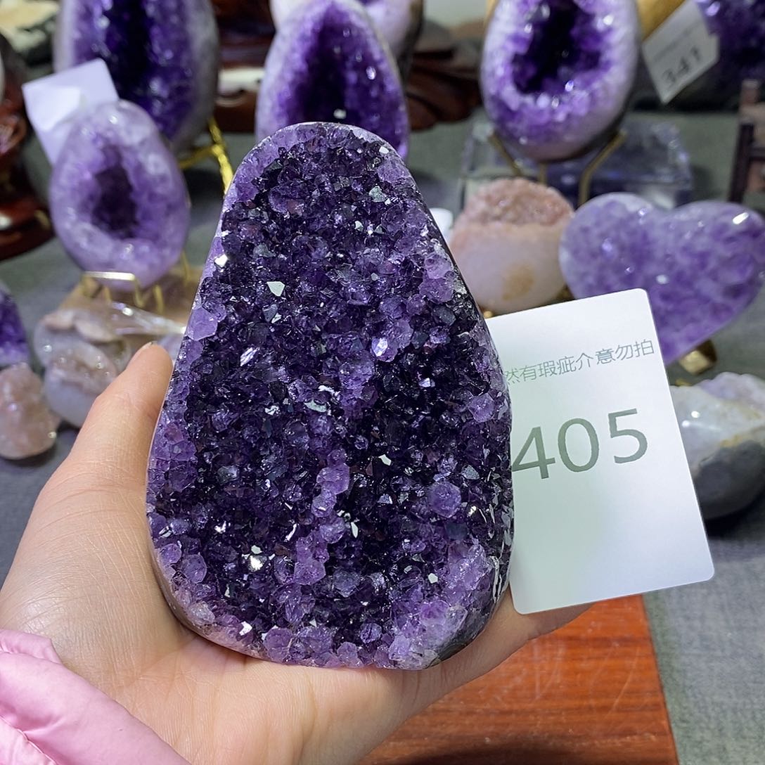 紫晶未镶嵌珠宝半成品