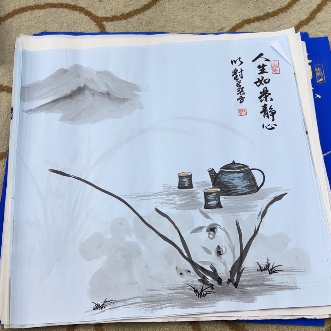 国画张雪老师作品刘