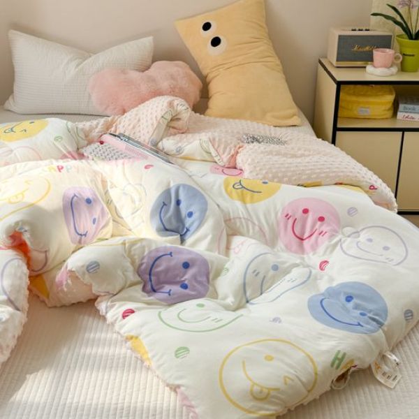 【多彩熊猫】云感针织针织豆豆被安抚被