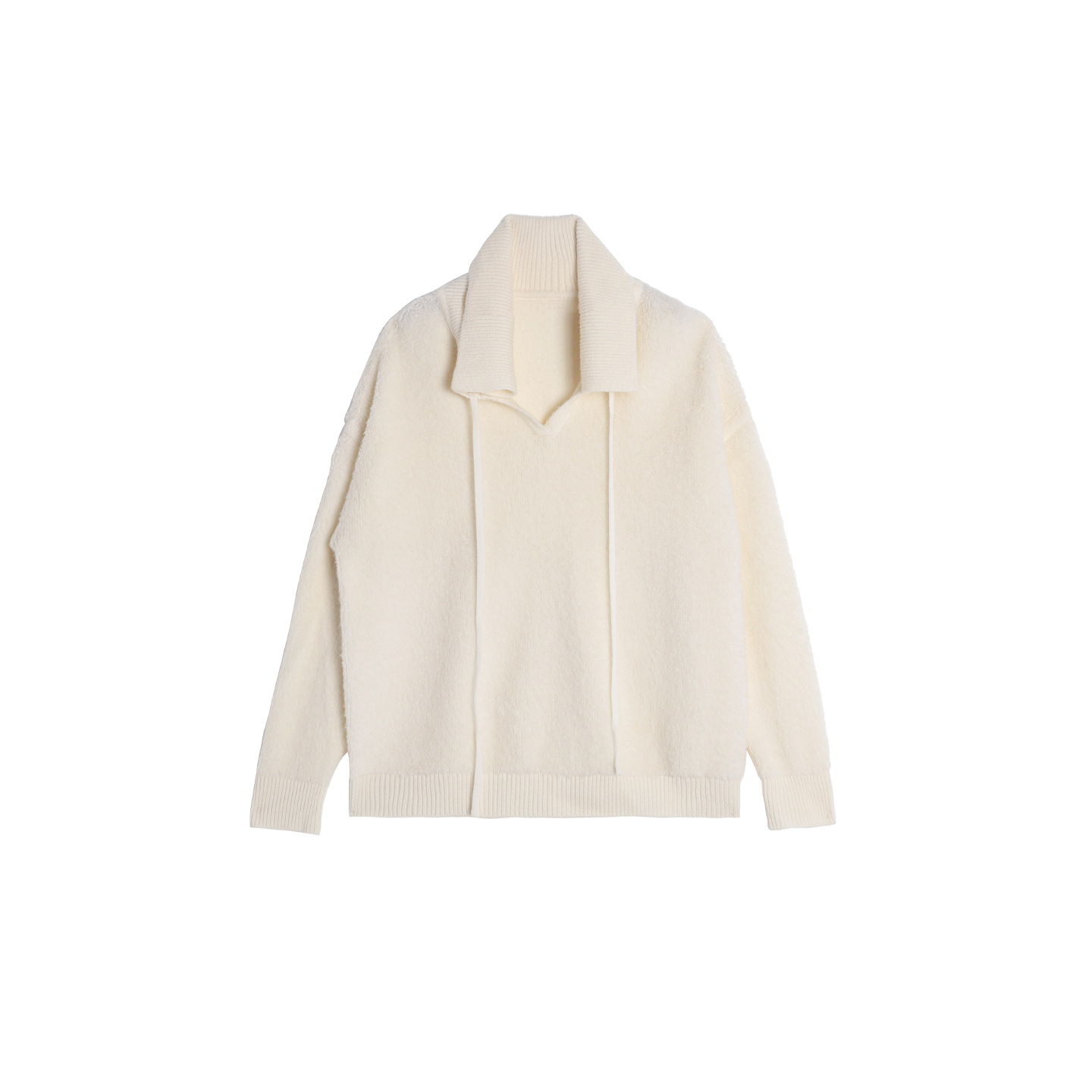 L'U'R/YI'YAO【阿芙佳朵】时尚休闲慵懒圆领羊毛针织衫毛衣10646