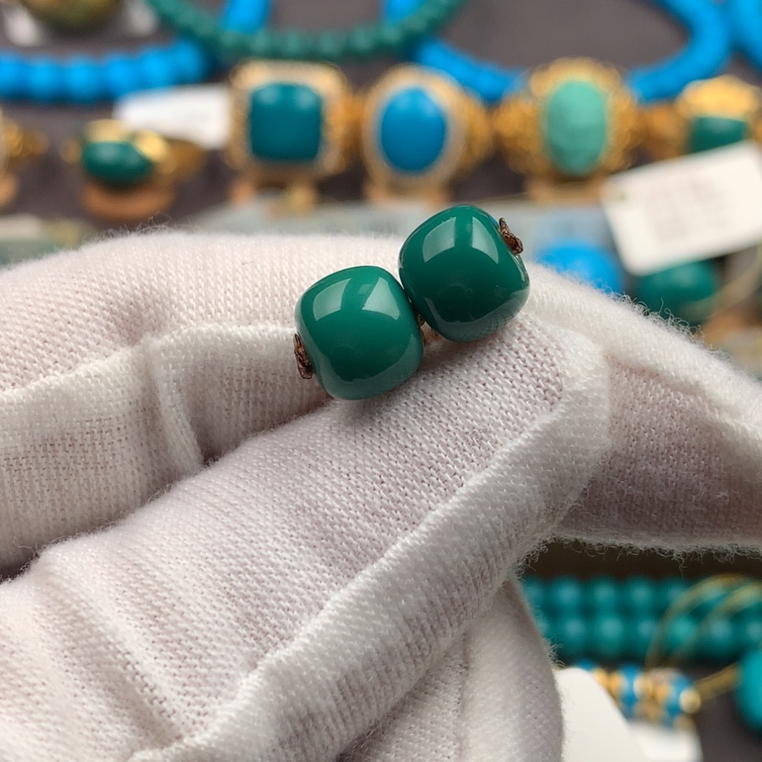 绿松石未镶嵌绿松石8.1mm