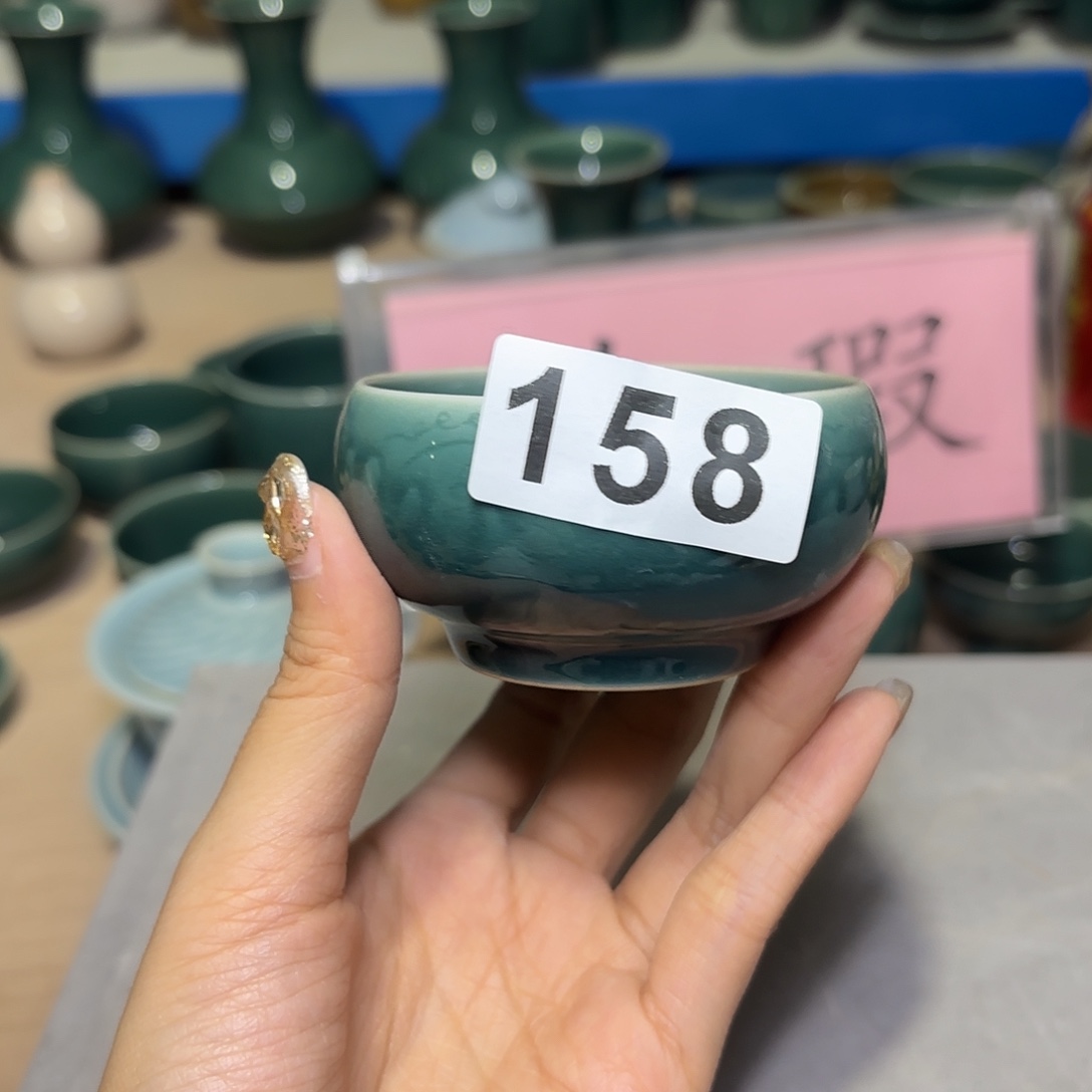 龙泉云间青瓷小米茶器
