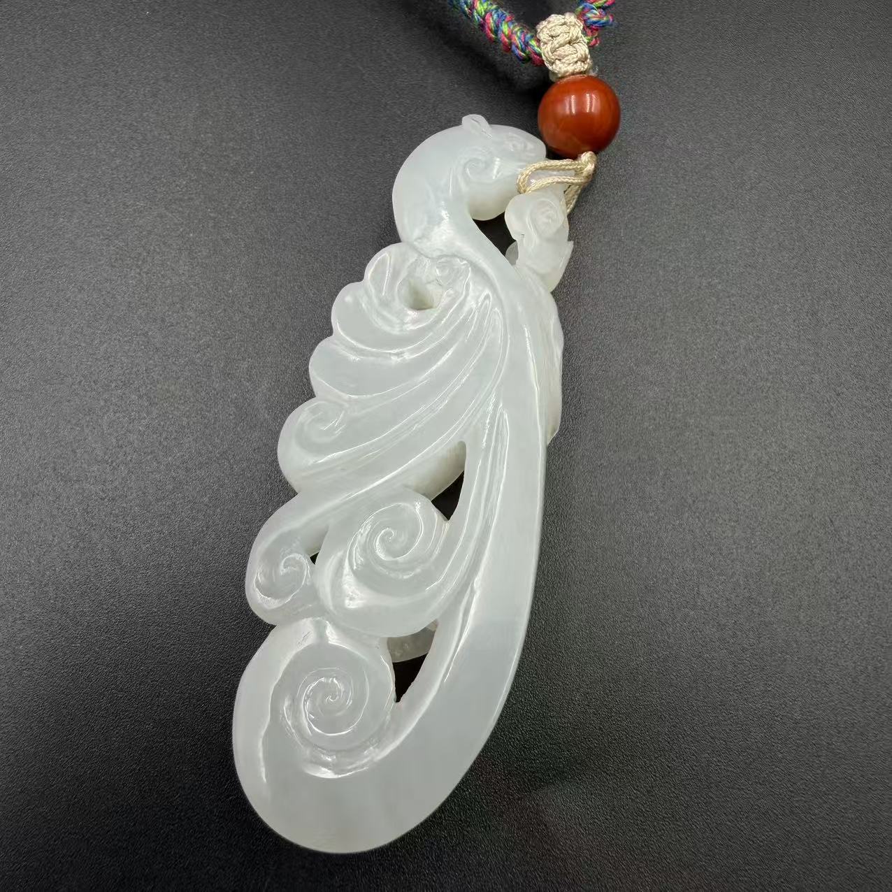 GWC-1217晚004和田玉凤纹佩