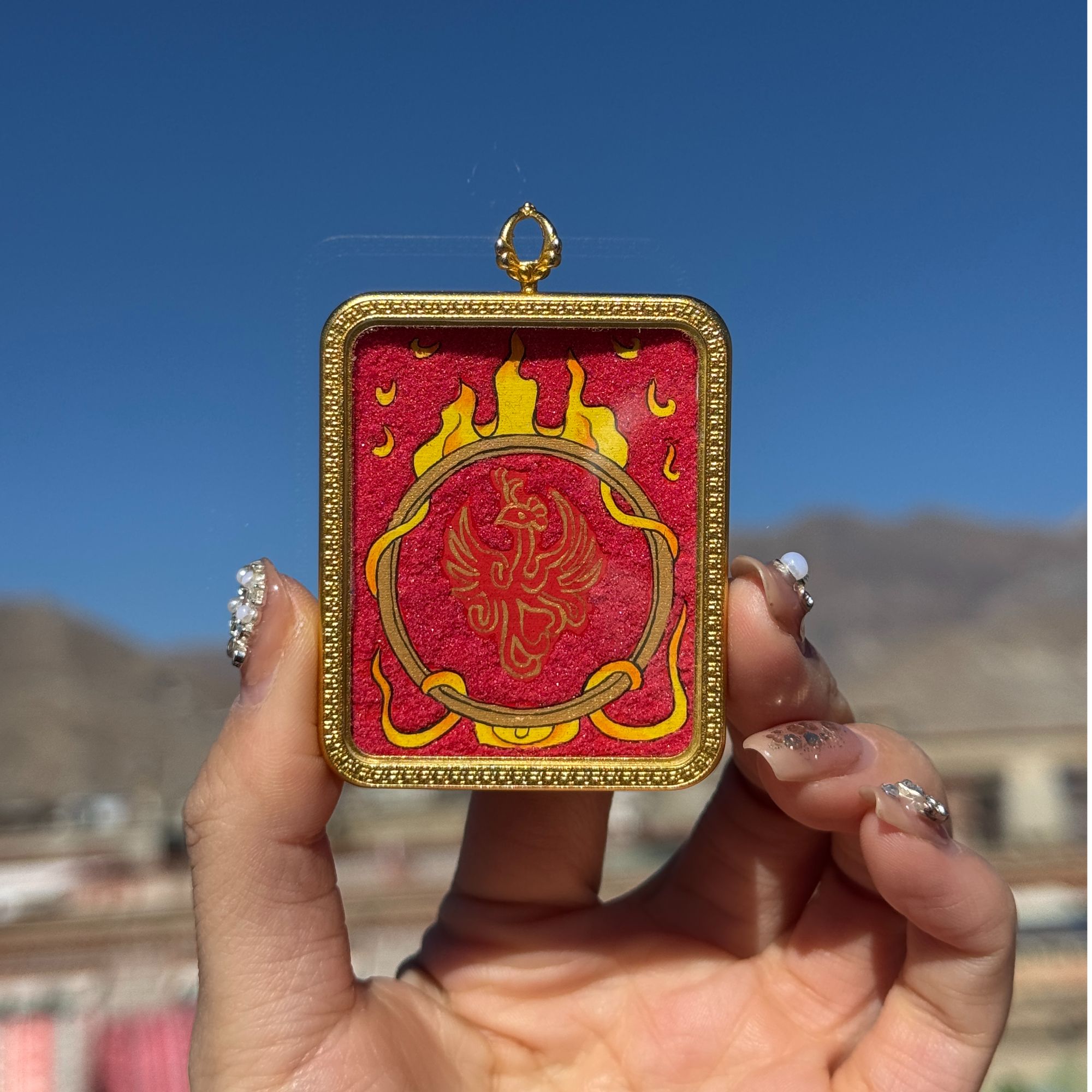 阳阳专属 ·女性必请九紫4*5cm | 西藏纯手绘非遗唐卡【拉萨直飞】