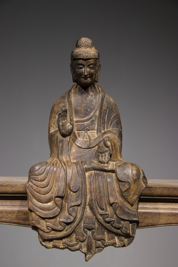 青石板凳民间茶室怀旧佛一尊，高度摆件收藏55厘米。艺术品不包邮