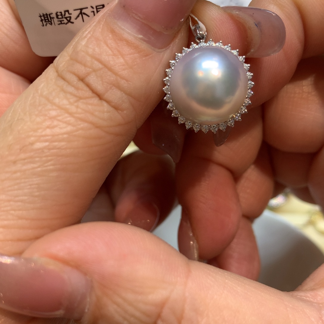 海水珍珠颈饰14K金镶嵌