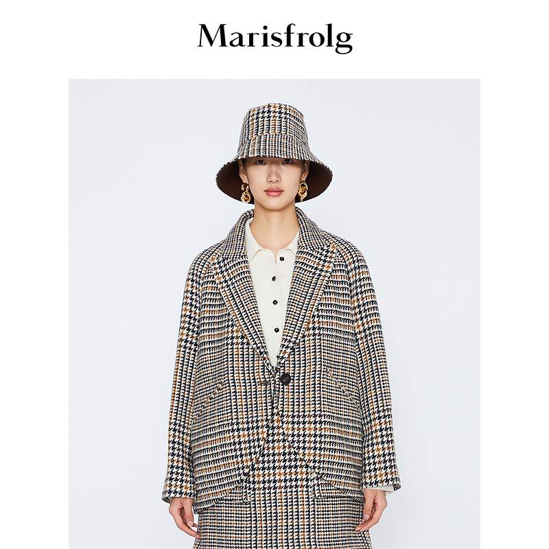Marisfrolg/玛丝菲尔女装冬季新款专柜同款毛呢外套A1KT40388