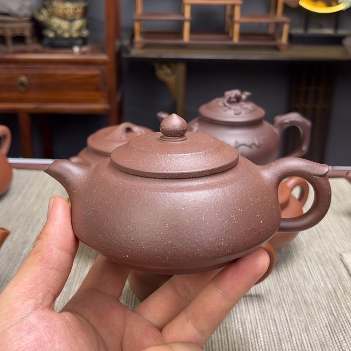 茶壶底槽青微瑕容量250