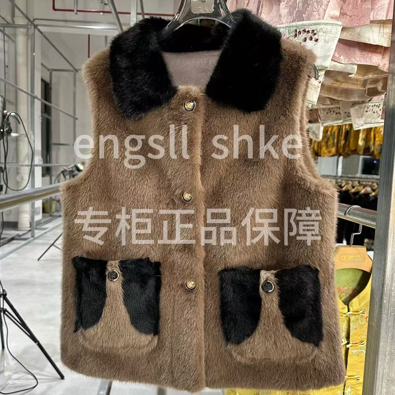 【米兰貂马甲】专柜正品保障时髦马甲y14589