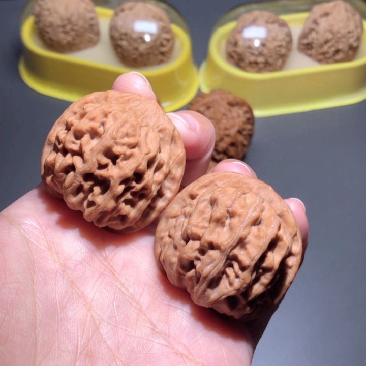 文玩核桃把件36.5全品天地狮子头