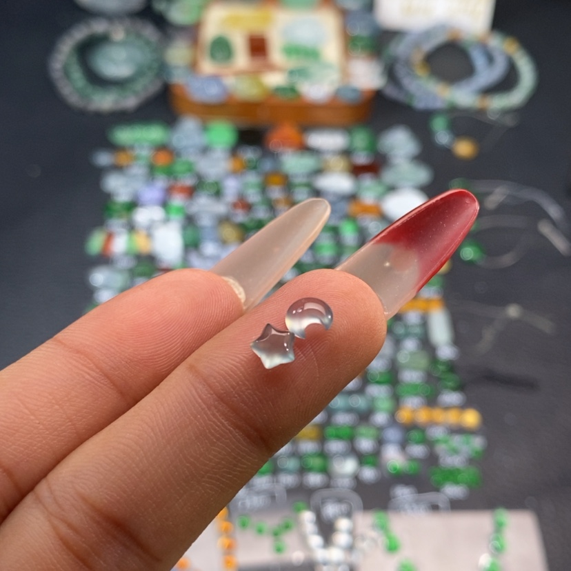 【闪购商品】翡翠挂件未镶嵌星星月亮