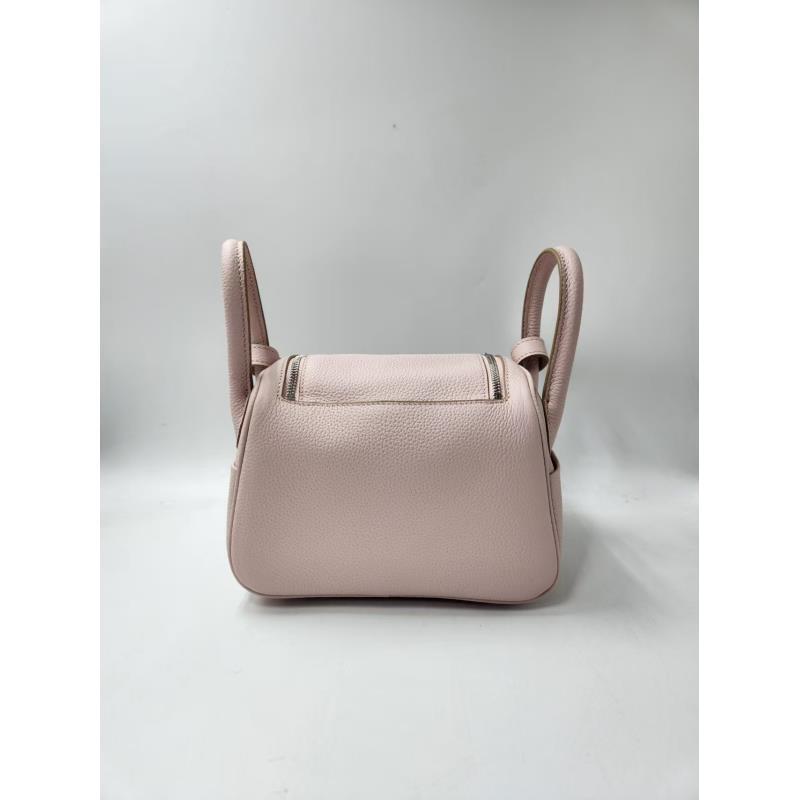 LQ-WITH-QUEEN真皮女包林银扣粉色小号 0002