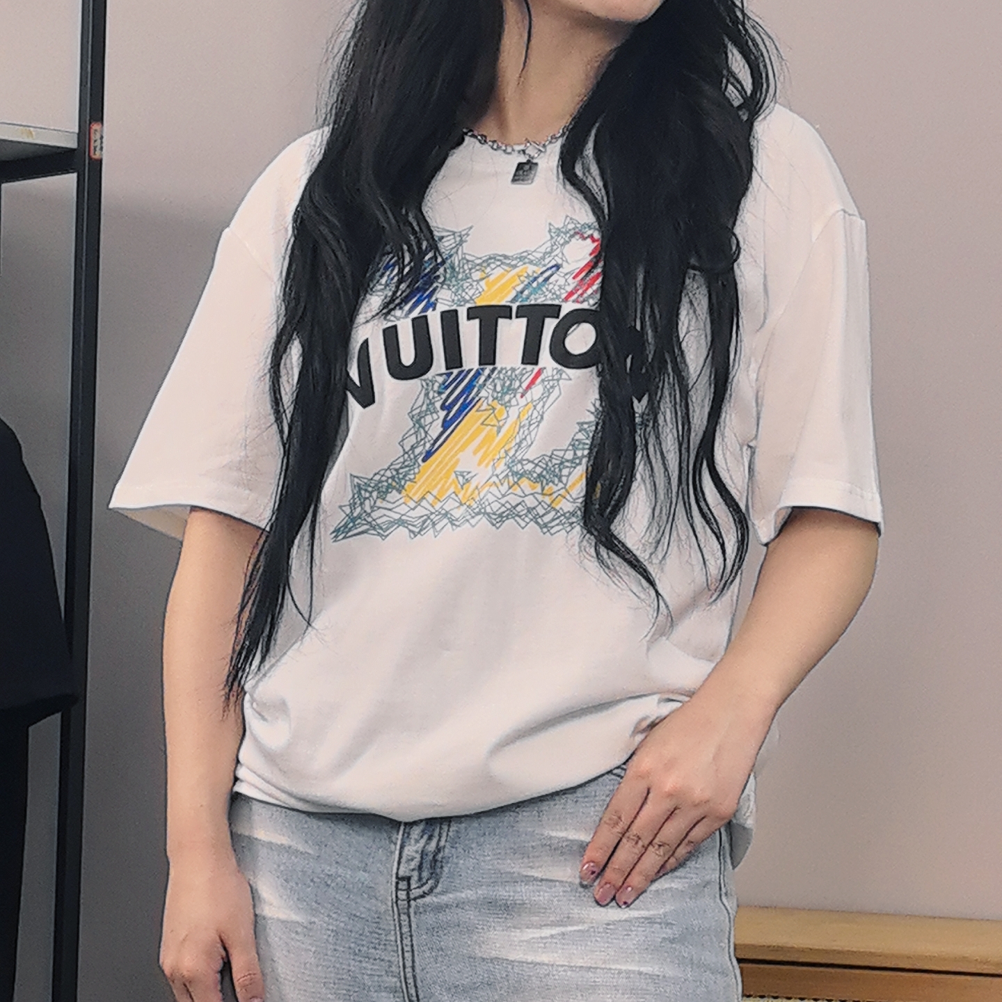 【林百万专属】短袖棉T夏季休闲百搭圆领男女同款S0009