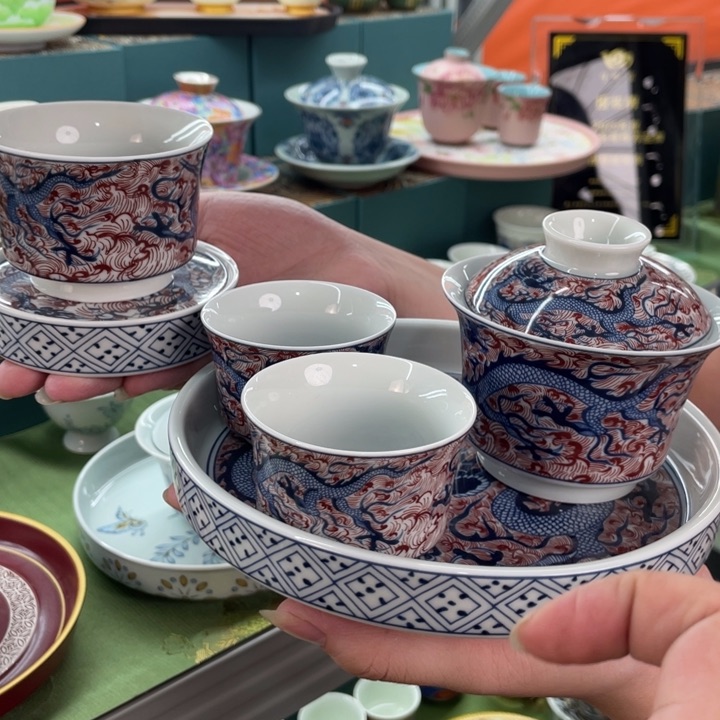 景德镇陶瓷盖碗茶具