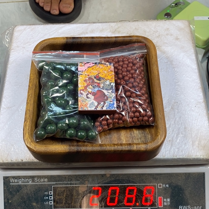 泥塑合香珠瑕疵珠拼牌子4
