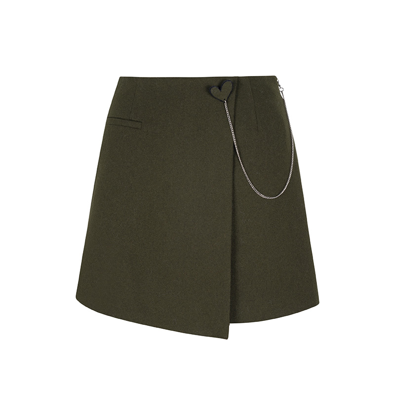 【丽公主】商场同款新品TR面料搭片式A版短裙N1710A34525