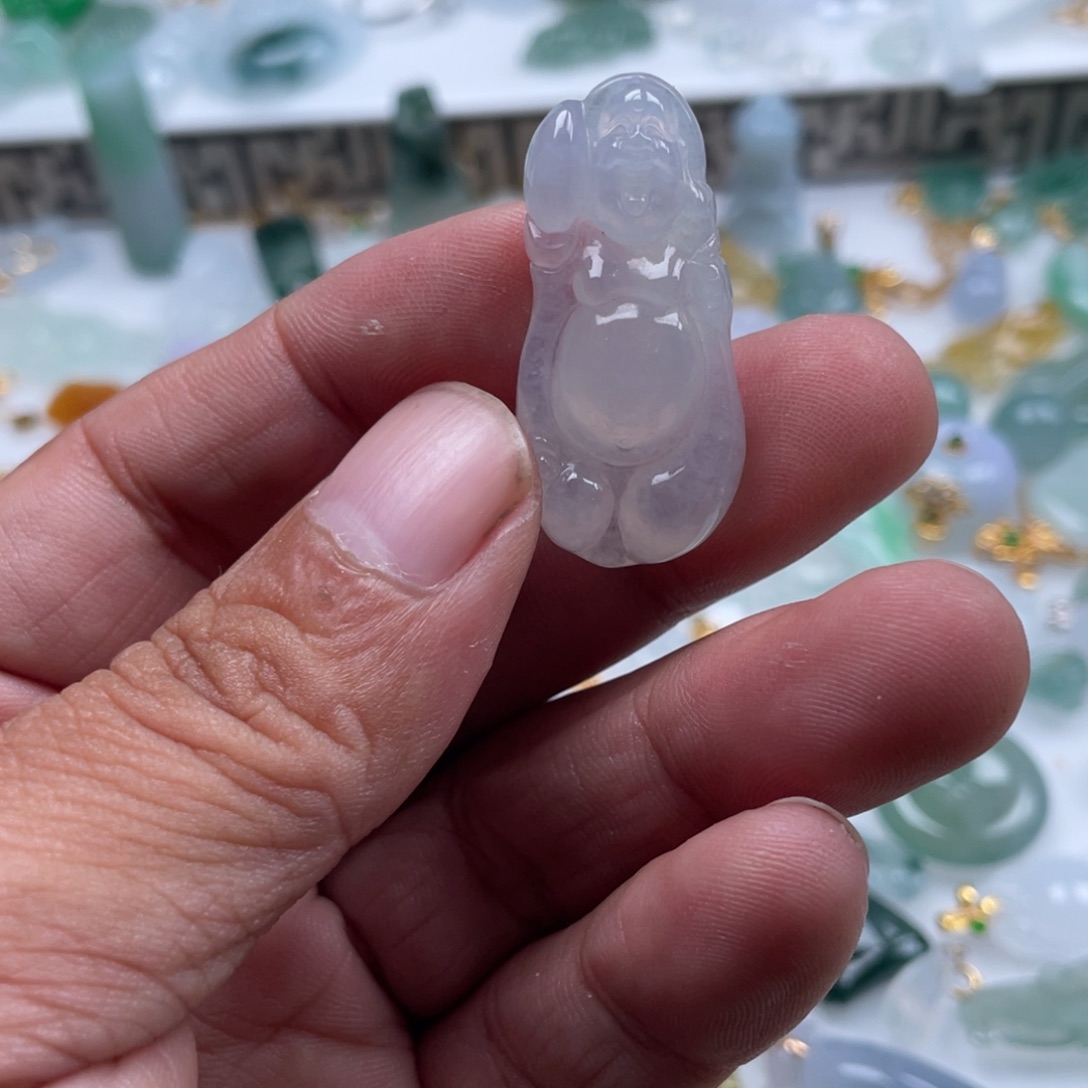 翡翠未镶嵌颈饰翡翠高冰佛公