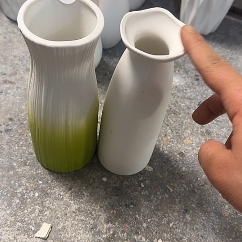 瓶瑕疵的20厘米34号组合花瓶