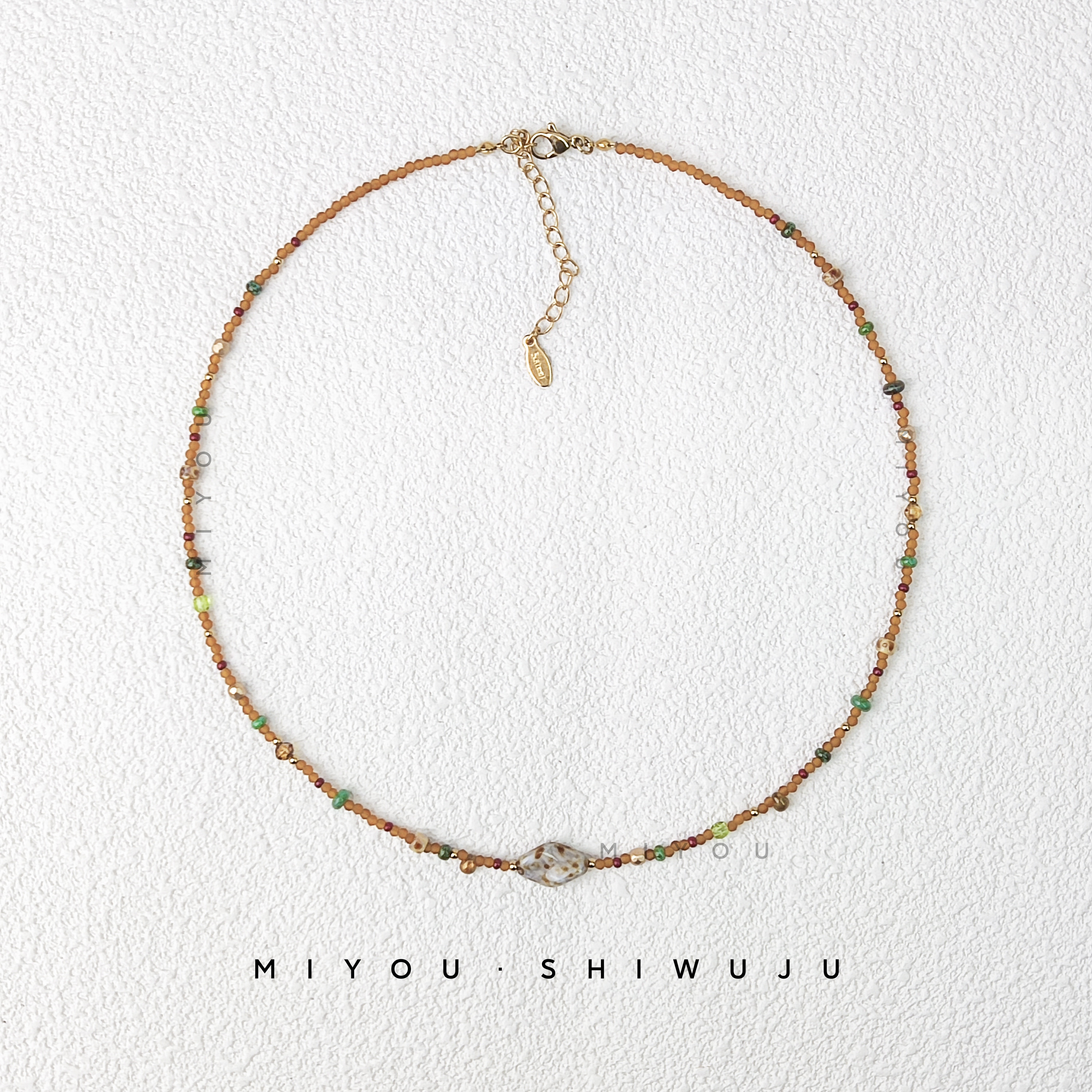 钛钢琉璃项链 【野蛮生长】原创设计项链手工气质时尚百搭复古