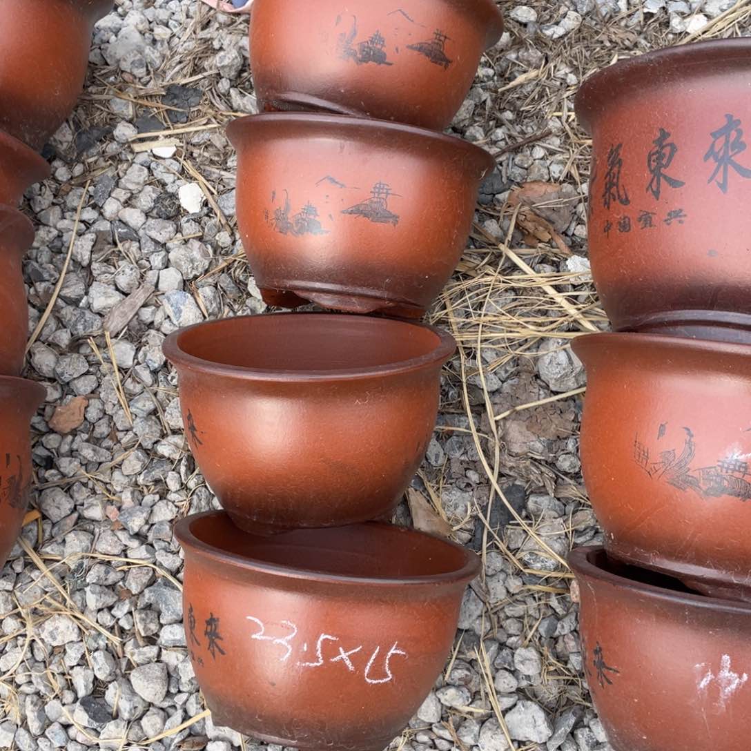 紫砂一组四只 金钟 23*15