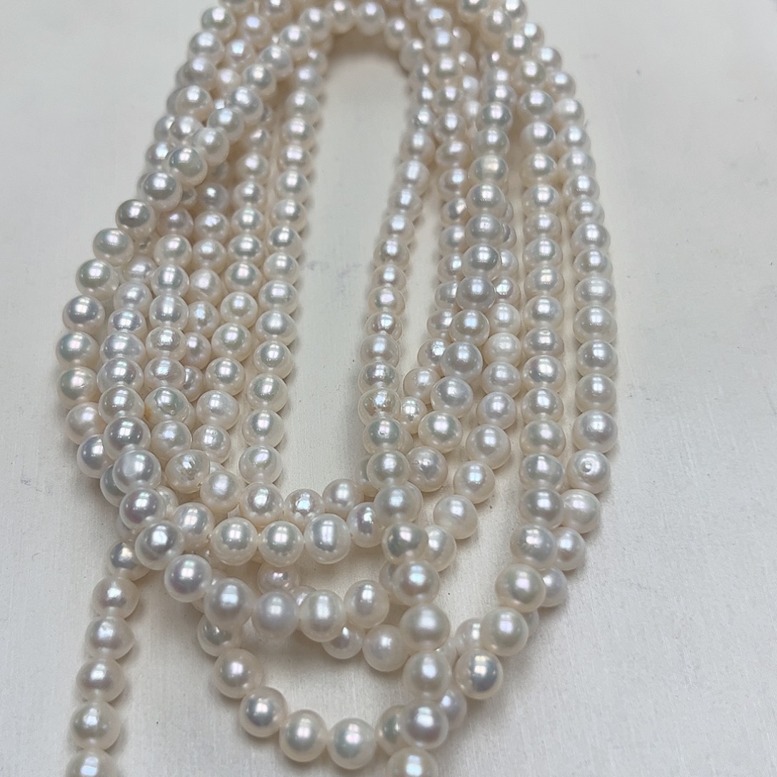 颈饰未镶嵌淡水珍珠5-6毛衣链155cm-160cm